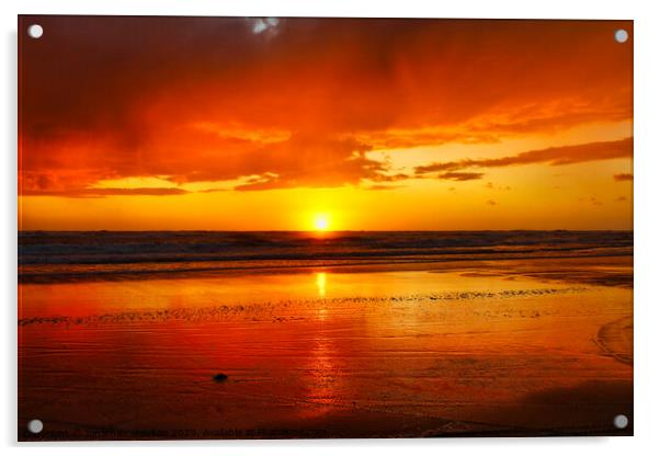 Sunset Acrylic by Jonathan Moulton