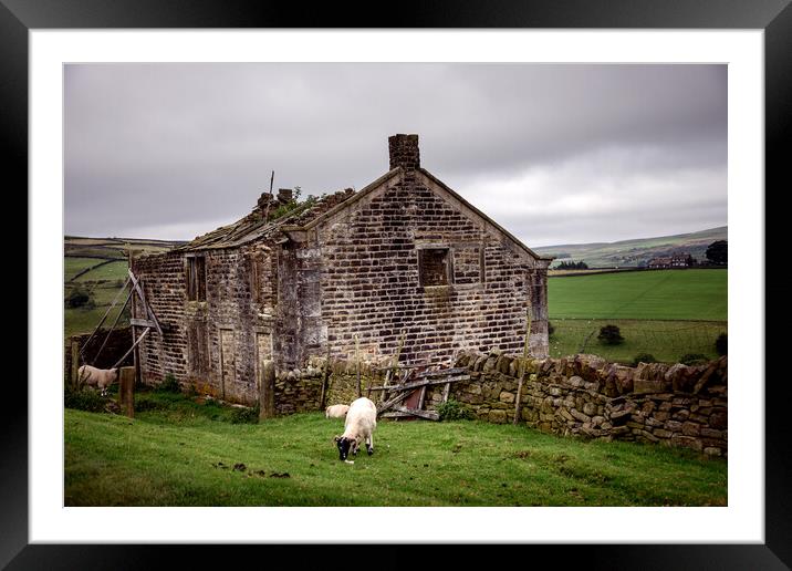 West Yorkshire Landscape Framed Mounted Print by Svetlana Sewell