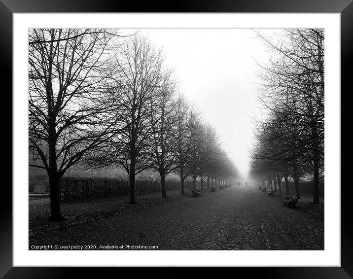 A Winters Morning in Regents Park Framed Mounted Print by paul petty