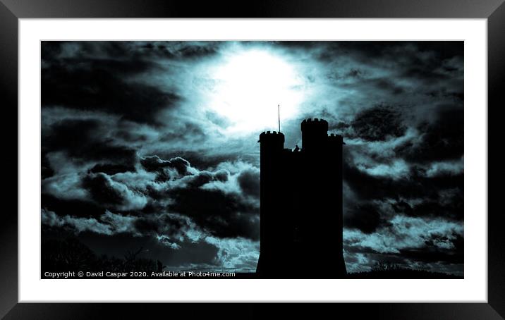 Stormy Tower Framed Mounted Print by David Caspar