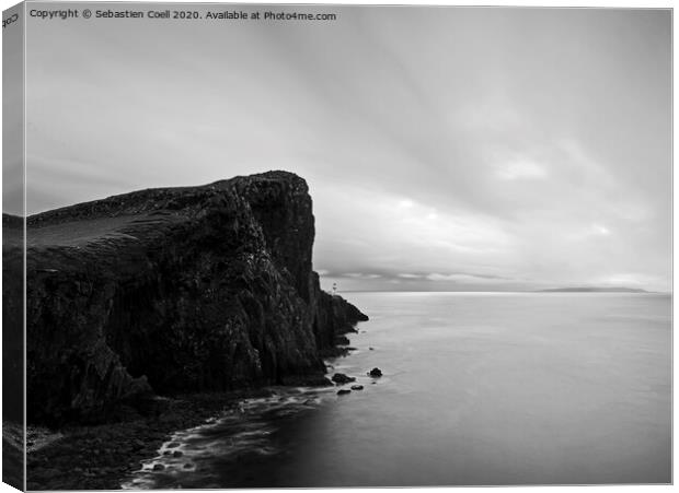 Neist point on Scotland's Isle of Skye in the Hebrides..,. Canvas Print by Sebastien Coell