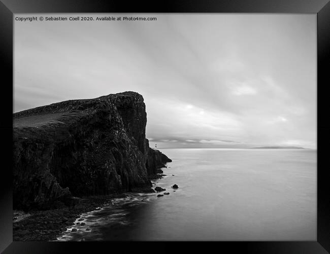 Neist point on Scotland's Isle of Skye in the Hebrides..,. Framed Print by Sebastien Coell