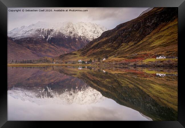 Scotland Loch Reflections, Framed Print by Sebastien Coell