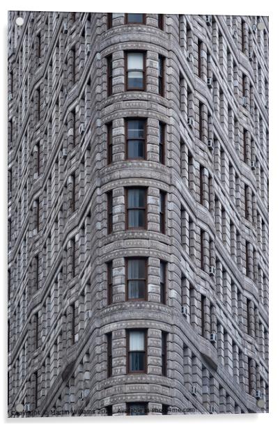 The Flatiron building, 175 5th Ave, New York, NY, USA  Acrylic by Martin Williams