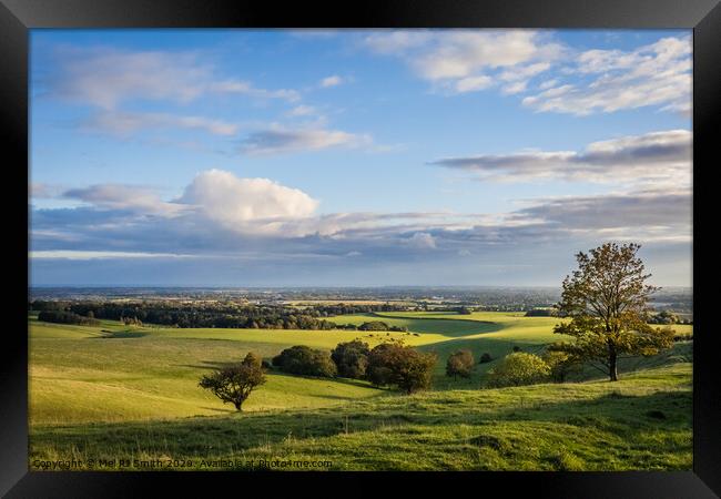 "Sweeping Vistas of Southdowns and Coastal Serenit Framed Print by Mel RJ Smith