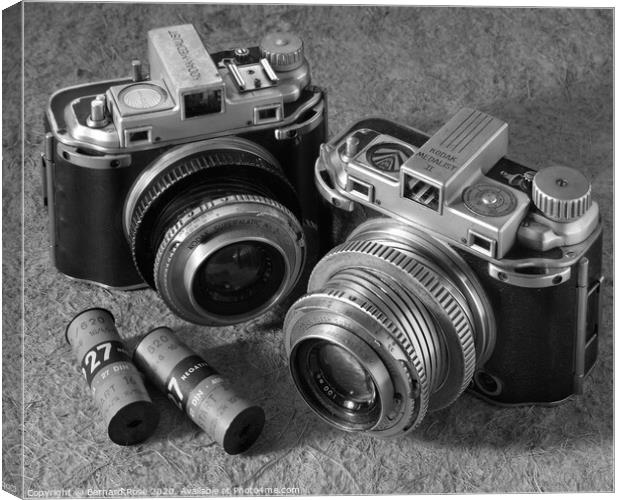 Vintage Kodak Medalist Cameras Canvas Print by Bernard Rose Photography