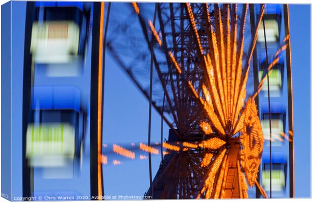 Ferris Wheel Canvas Print by Chris Warren