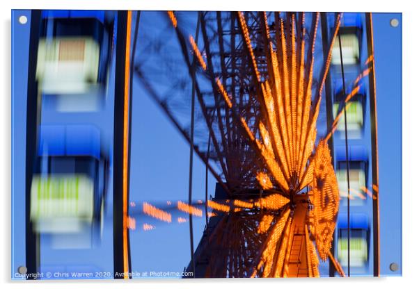 Ferris Wheel Acrylic by Chris Warren