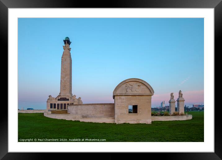 Portsmouth Naval Memorial Framed Mounted Print by Paul Chambers