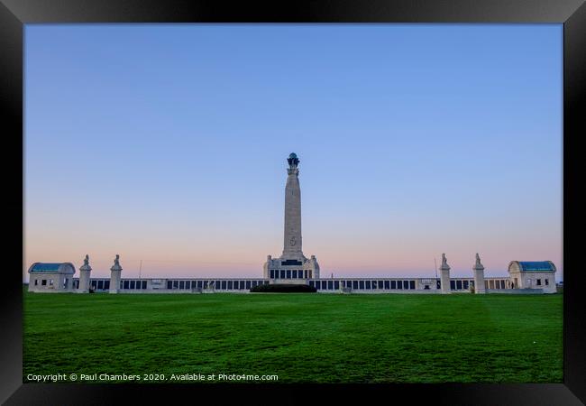 Portsmouth Naval Memorial Framed Print by Paul Chambers