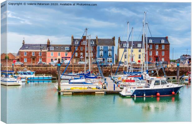 Arbroath Harbour Canvas Print by Valerie Paterson