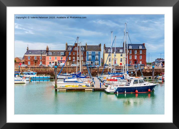 Arbroath Harbour Framed Mounted Print by Valerie Paterson