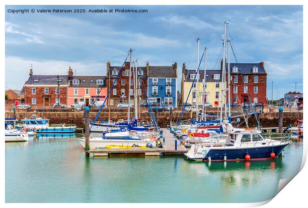 Arbroath Harbour Print by Valerie Paterson