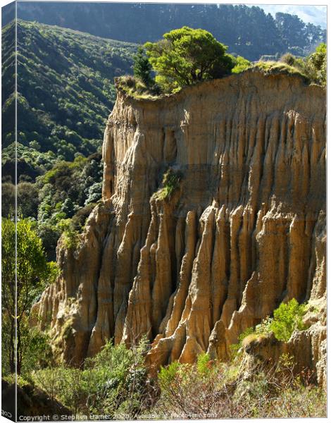 Cathedral Cliffs Canvas Print by Stephen Hamer