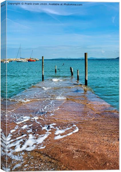 Vanishing pier at Rhos-on-Sea, North Wales Canvas Print by Frank Irwin