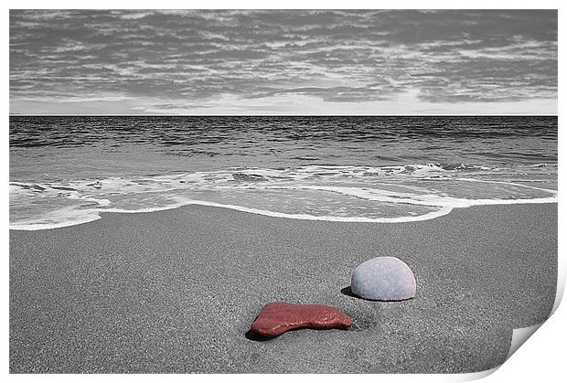 Beach Stones Print by Keith Thorburn EFIAP/b
