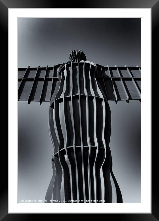 The Angel Of The North #2 Framed Mounted Print by Miguel Herrera