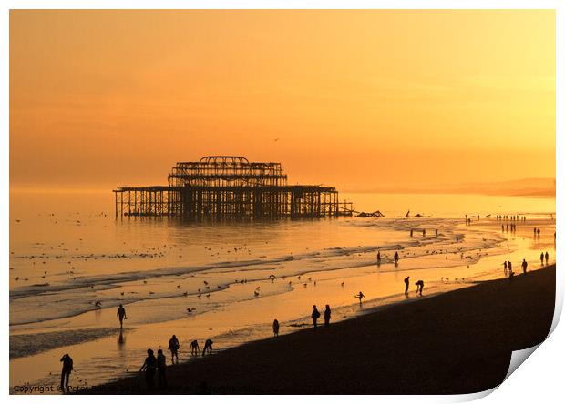  The West Pier, Brighton, Sussex, UK. Print by Peter Bolton