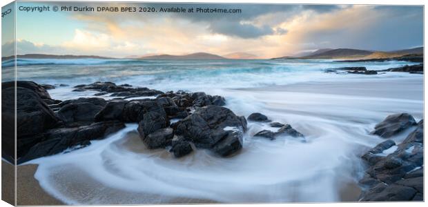 Sunset In The Outer Hebrides Canvas Print by Phil Durkin DPAGB BPE4
