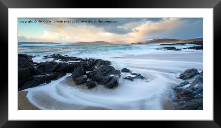 Sunset In The Outer Hebrides Framed Mounted Print by Phil Durkin DPAGB BPE4