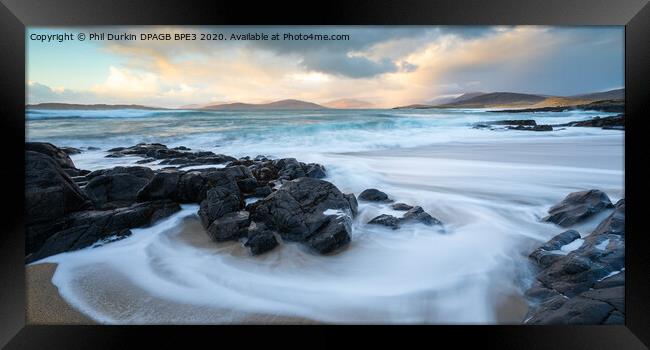 Sunset In The Outer Hebrides Framed Print by Phil Durkin DPAGB BPE4