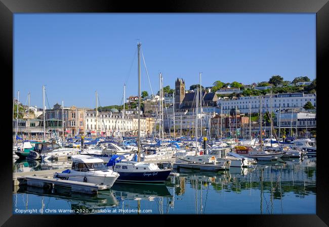 Torquay Harbour and Marina Framed Print by Chris Warren