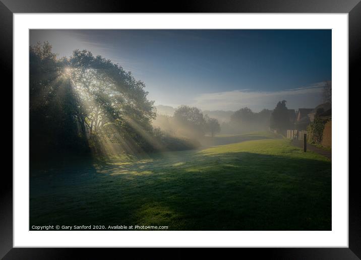 Autumn Morning Mist II Framed Mounted Print by Gary Sanford