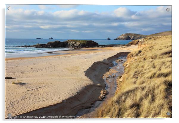 View from dunes (Constantine Bay) Acrylic by Andrew Ray