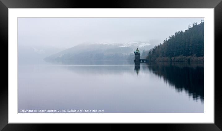 Majestic Tranquility at Lake Vyrnwy Framed Mounted Print by Roger Dutton