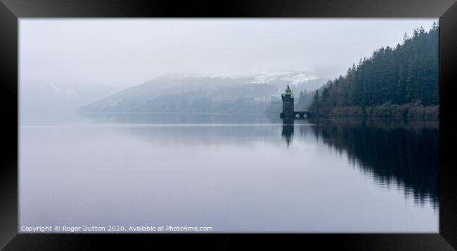Majestic Tranquility at Lake Vyrnwy Framed Print by Roger Dutton