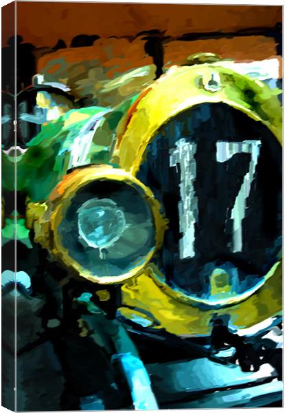 No.17 race car Canvas Print by Nathan Wright