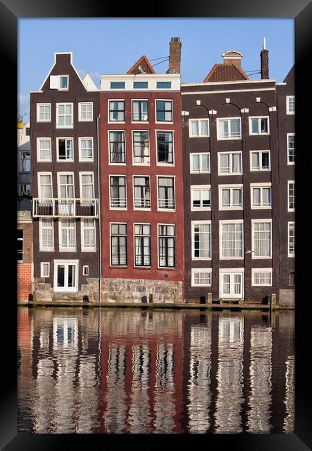 Row Houses in Amsterdam Framed Print by Artur Bogacki