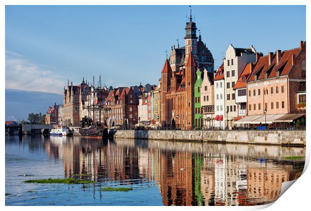 Old Town of Gdansk in Poland Print by Artur Bogacki