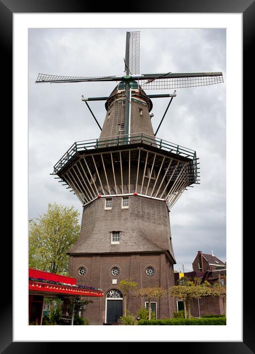 De Gooyer Windmill in Amsterdam Framed Mounted Print by Artur Bogacki