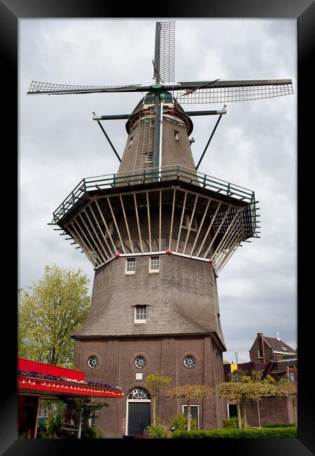 De Gooyer Windmill in Amsterdam Framed Print by Artur Bogacki