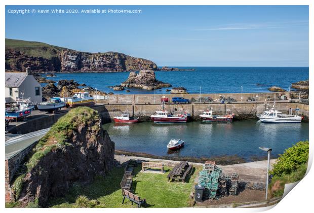 Saint Abbs Harbour Print by Kevin White