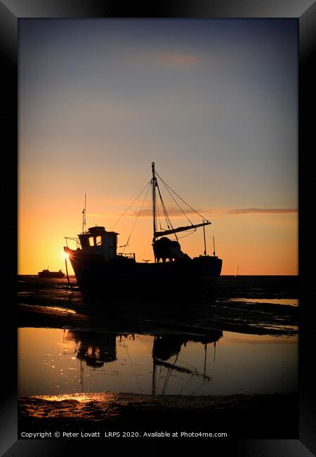 Sunset at Meols, Wirral Framed Print by Peter Lovatt  LRPS