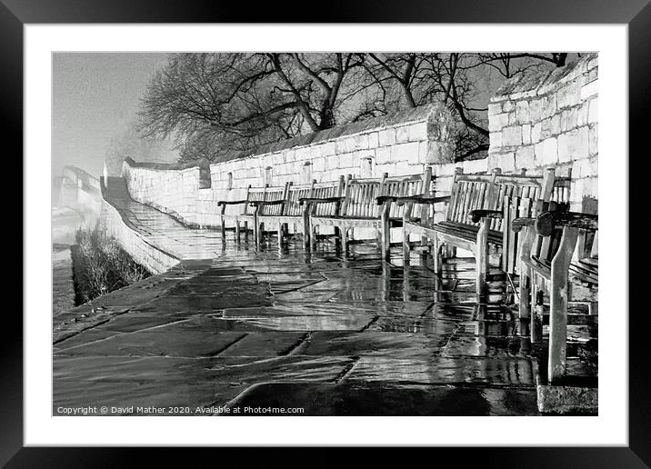 York City Walls deserted Framed Mounted Print by David Mather