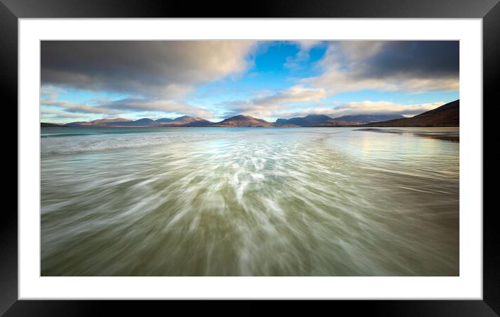 Luskentyre Beach Outer Hebrides Framed Mounted Print by Phil Durkin DPAGB BPE4