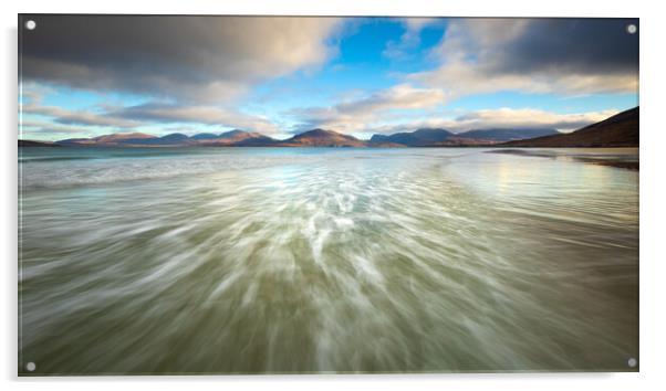 Luskentyre Beach Outer Hebrides Acrylic by Phil Durkin DPAGB BPE4