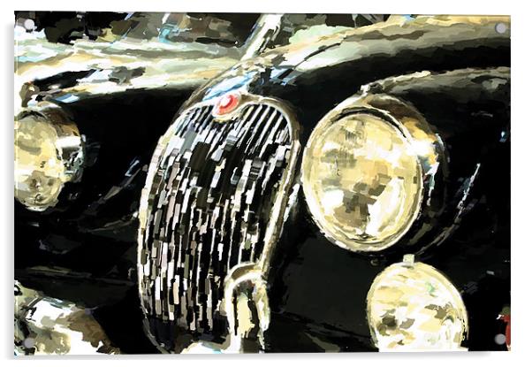 Classic Jag Acrylic by Nathan Wright