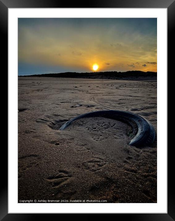 A Tired Sunset Framed Mounted Print by Ashley Bremner