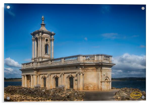 Normanton Church - Rutland Acrylic by Glen Allen