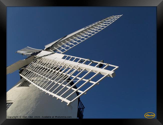 Windmill Melin Llynon, Llanddeusant Anglesey Framed Print by Glen Allen