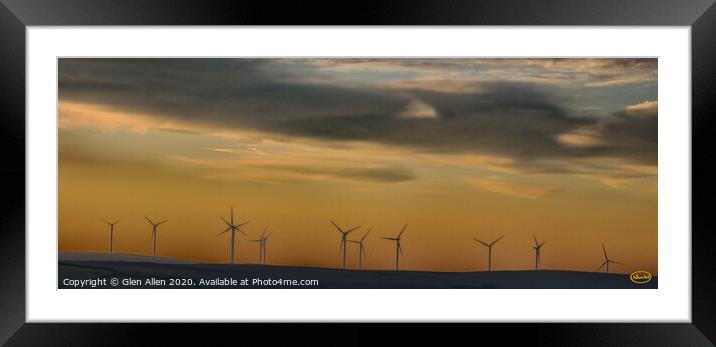 Sustainable Energy Framed Mounted Print by Glen Allen