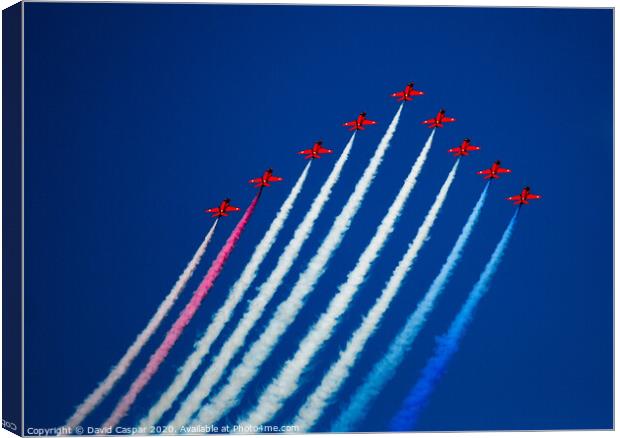 Red Arrows Canvas Print by David Caspar