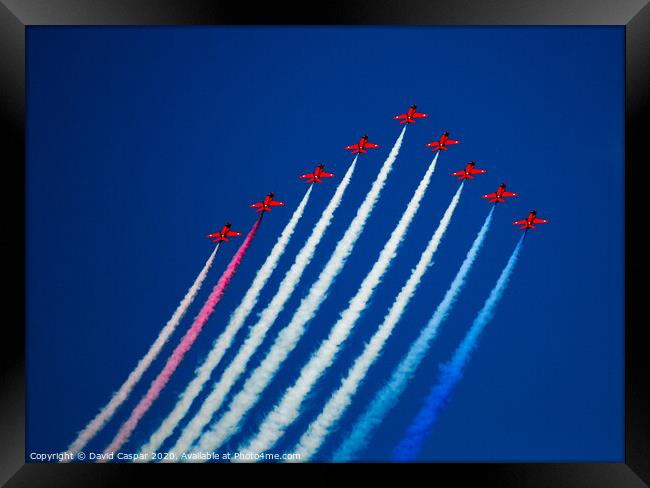 Red Arrows Framed Print by David Caspar