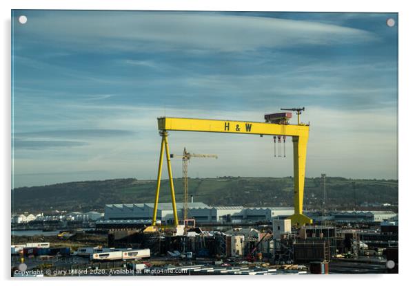 Belfast docks Acrylic by gary telford