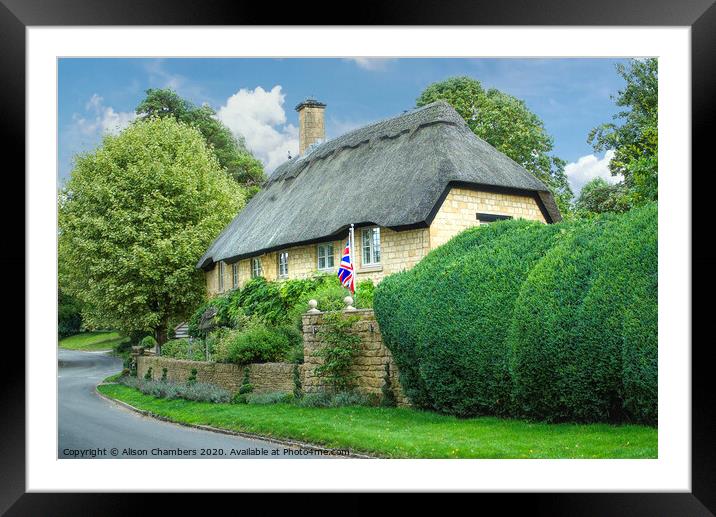 Chipping Campden Cottage Framed Mounted Print by Alison Chambers