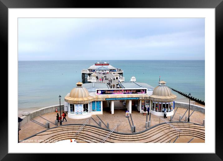 Cromer pier from the front at Cromer in Norfolk.  Framed Mounted Print by john hill